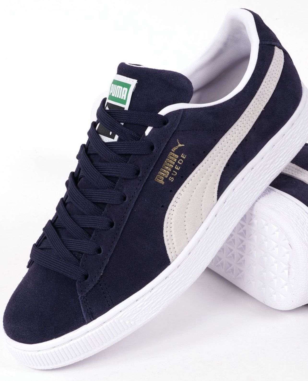PUMA Dark Blue Suede Classic Sneakers