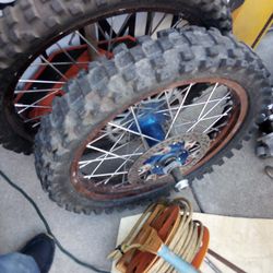 Yamaha Yz250 Rims Hubs  Blue
