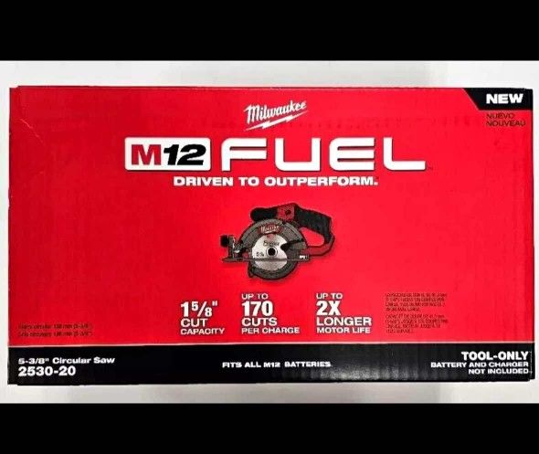 Milwaukee New Circular Saw 12M Fuel