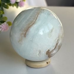 Blue Caribbean Calcite Sphere