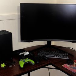 Xbox series X Monitor, And 3 Controllers BUNDLE!!