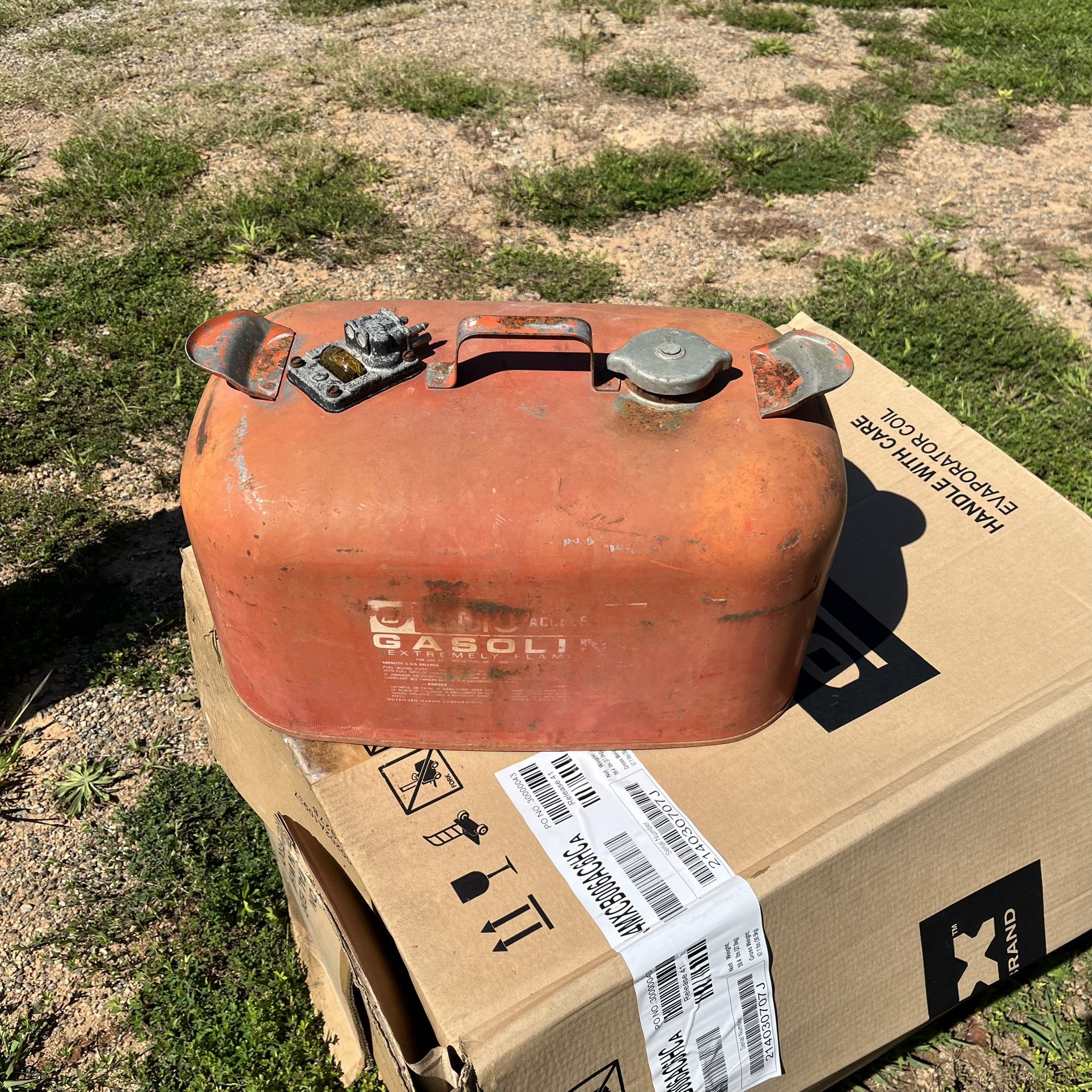 Vintage Boat Gas Tank