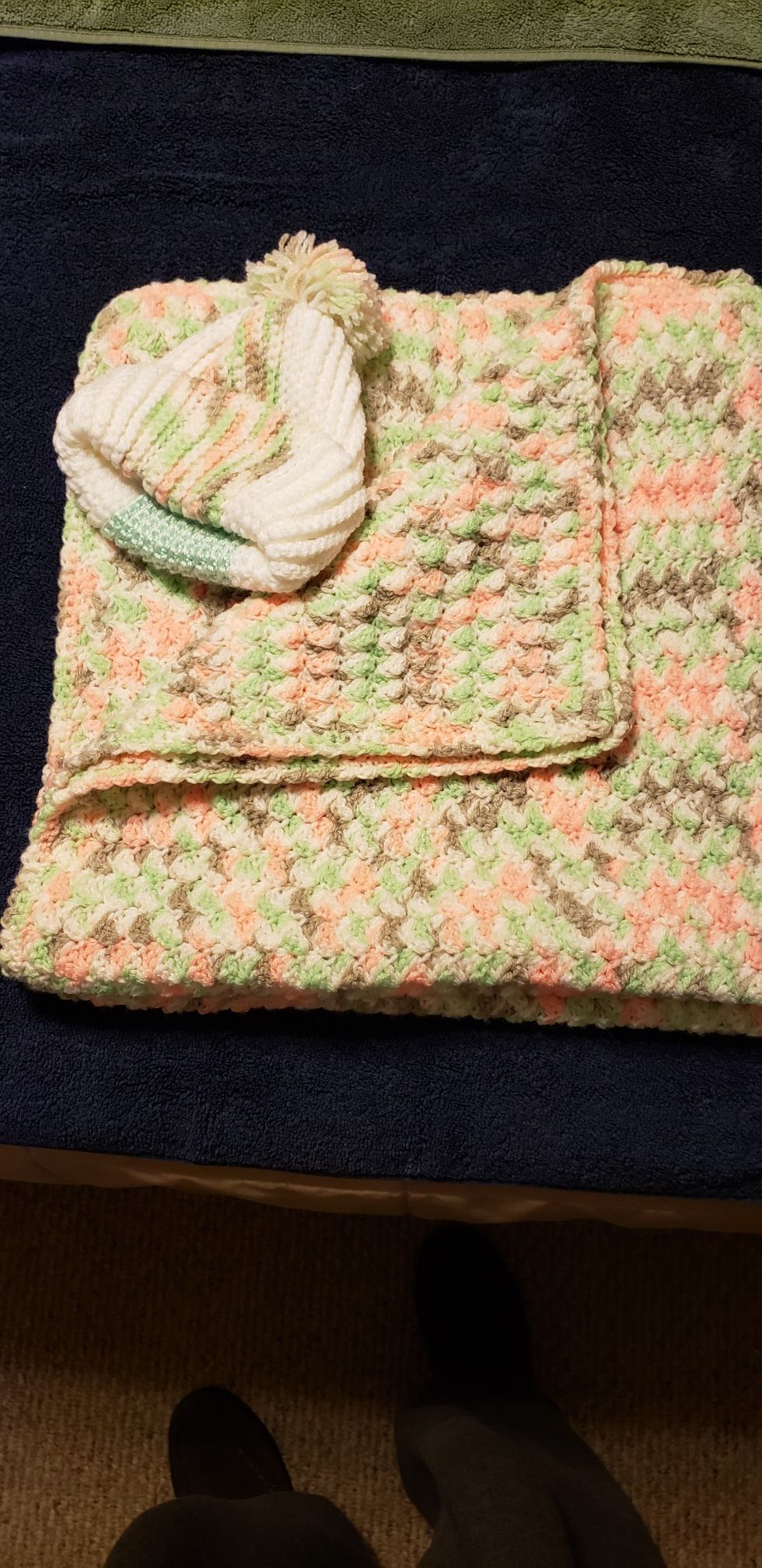 CROCHETED BABY STROLLER/CARRIER BLANKET