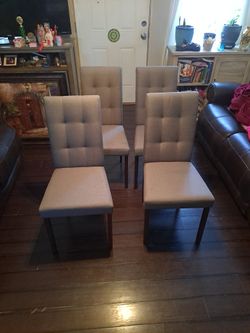 4 Grey Chairs