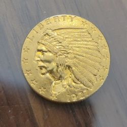 1927 - 2.5 Dollar Gold Indian Coin