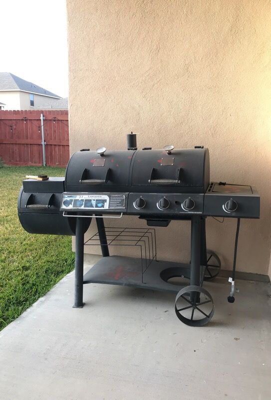 Oklahoma Joe's Longhorn Black Triple-Function Combo Grill