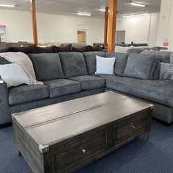 Dark Grey Sectional 