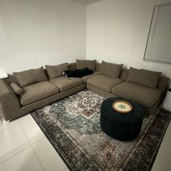5 Seat Wide Cushion Sofa 