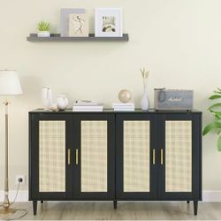 Buffet Cabinet with Storage, 4 Doors Accent,  $90