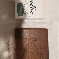 Old Wooden Habana Box & Ben Franklin Box