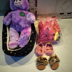 Build a bear plus clothes shoes and bed