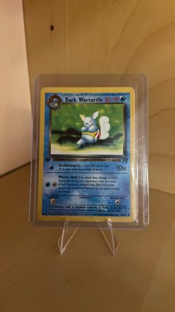 First Edition Dark Wartortle - Team Rocket Pokemon Card