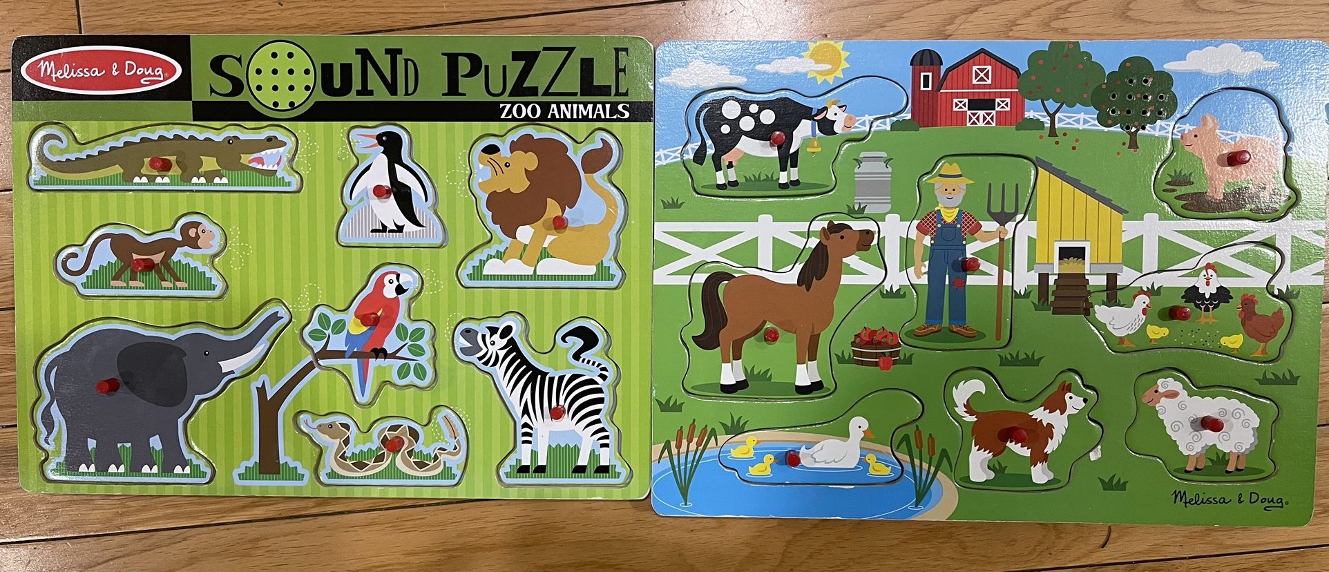 Melissa and Doug Puzzle (Zoo Animals and Old mcDonalds)