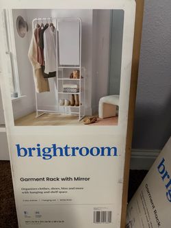Brightroom Garment Rack with Mirror
