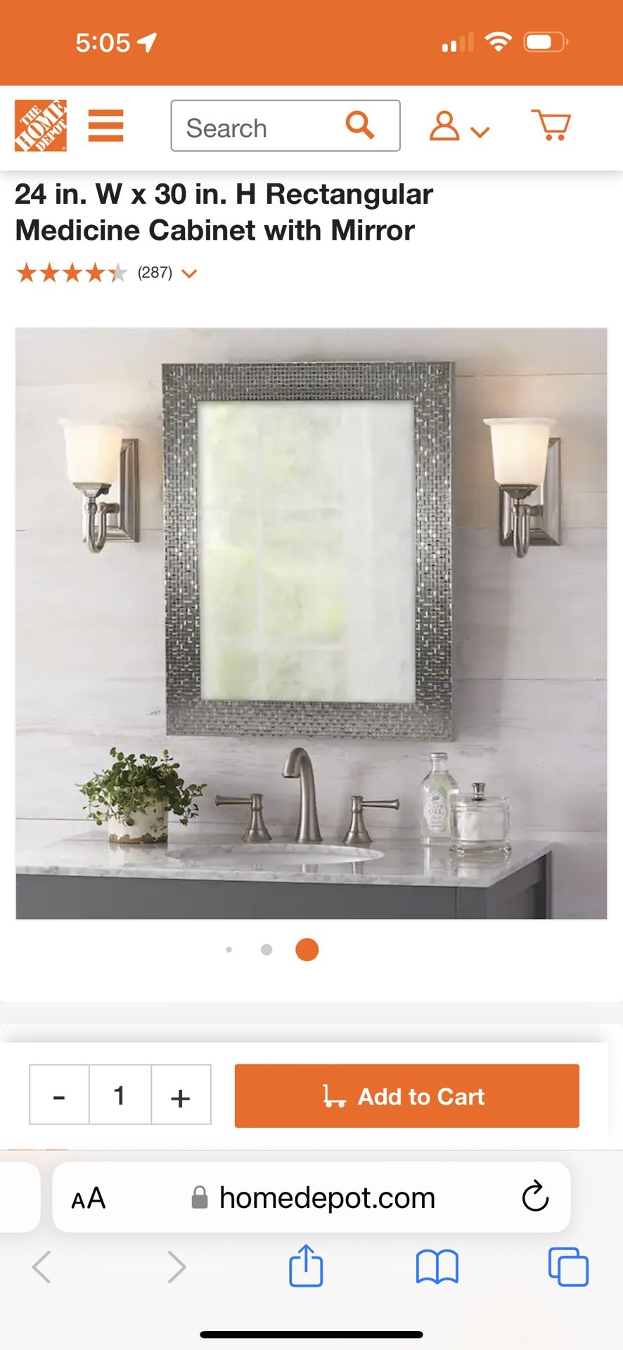 New Out Of The Box medicine cabinet