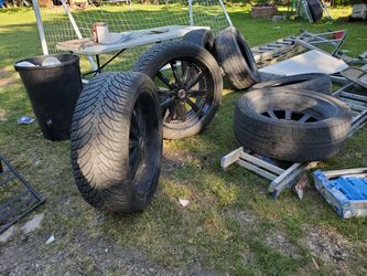 24 rims with tires