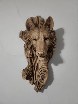 Realistic Hanging Wolf Head