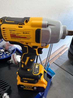 Dewalt 1/2 inch impact and the battery