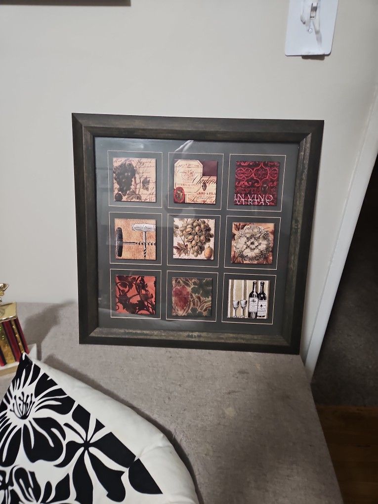 Wine Themed Framed Art