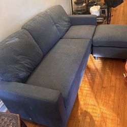 Blue/Gray Sofa & Ottoman  $300 OBO 