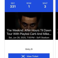The Weeknd Tickets