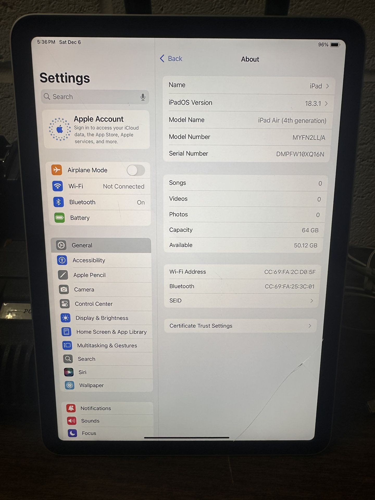 IPad Air 4th Gen