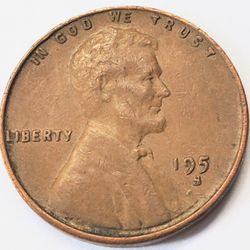 Error Mint Wheat Penny Lincoln 1 Cent 1951 S