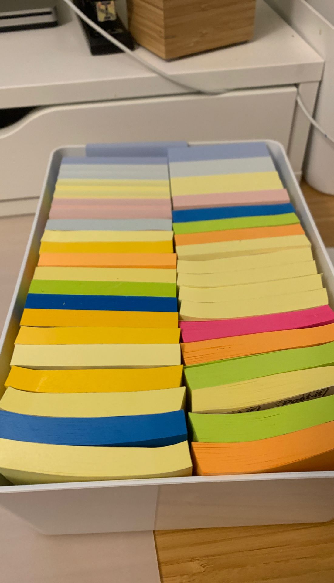 3 x 3 post it note pads, quantity 50