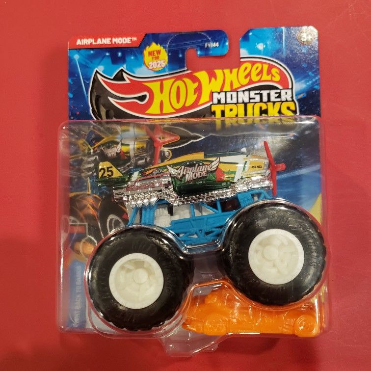 Hot Wheels Monster Trucks "AIRPLANE MODE" HWMT BACK TO BASICS 3/6 1/64 Scale VHTF