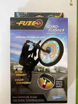 Fuze Gyro Flasher Bike Wheel Accessory