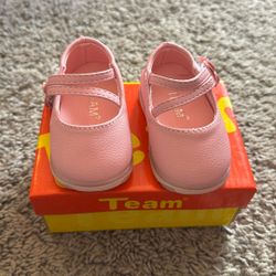 Babygirl Shoes - Size 2 (pink) 3 (white)