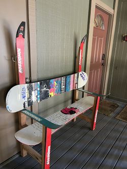 Ski And Snowboard Bench