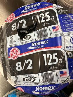 New Romex wire 8/2