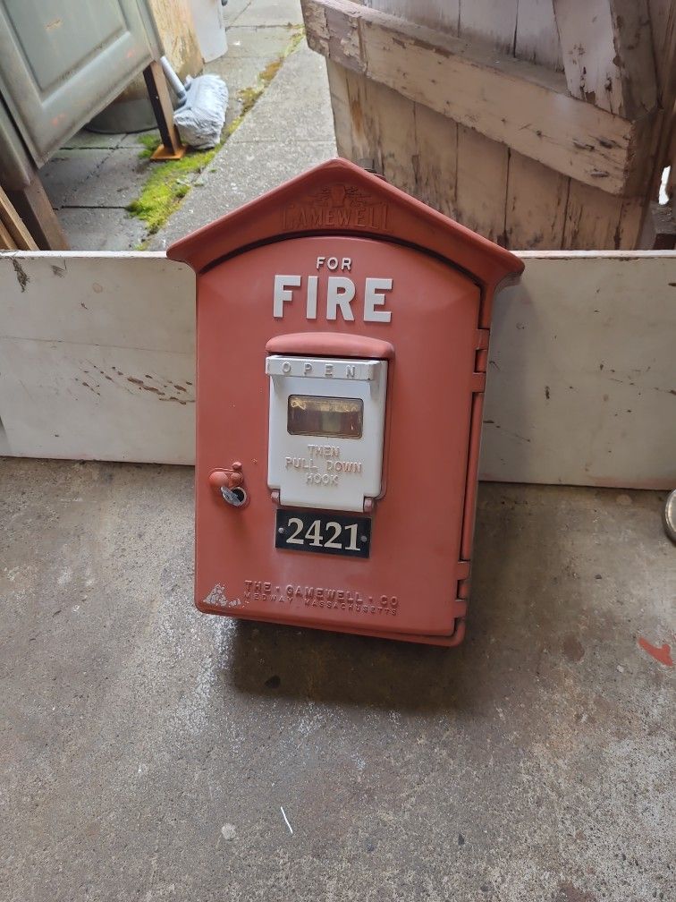 Vintage Gamewell Fire Alarm Box