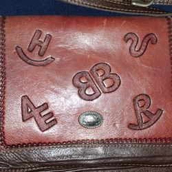 American West Genuine Leather Handbag/Purse