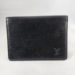 Louis Vuitton Black Epi Leather ID Card Holder