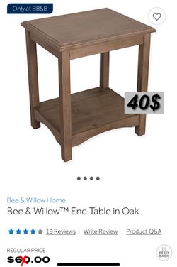 Bee & Willow Distressed Oak End Table
