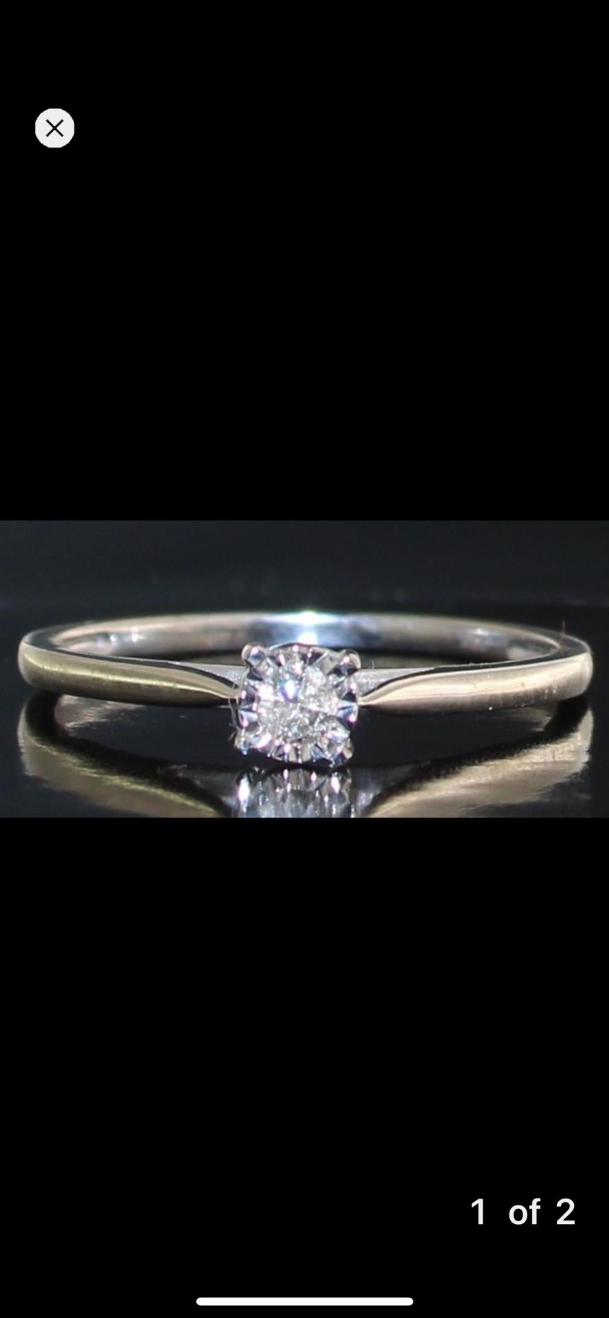 Beautiful Round Natural Diamond Solitaire Ring