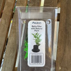 Aqueon Betta Fish Aquarium Filter Natural Plant