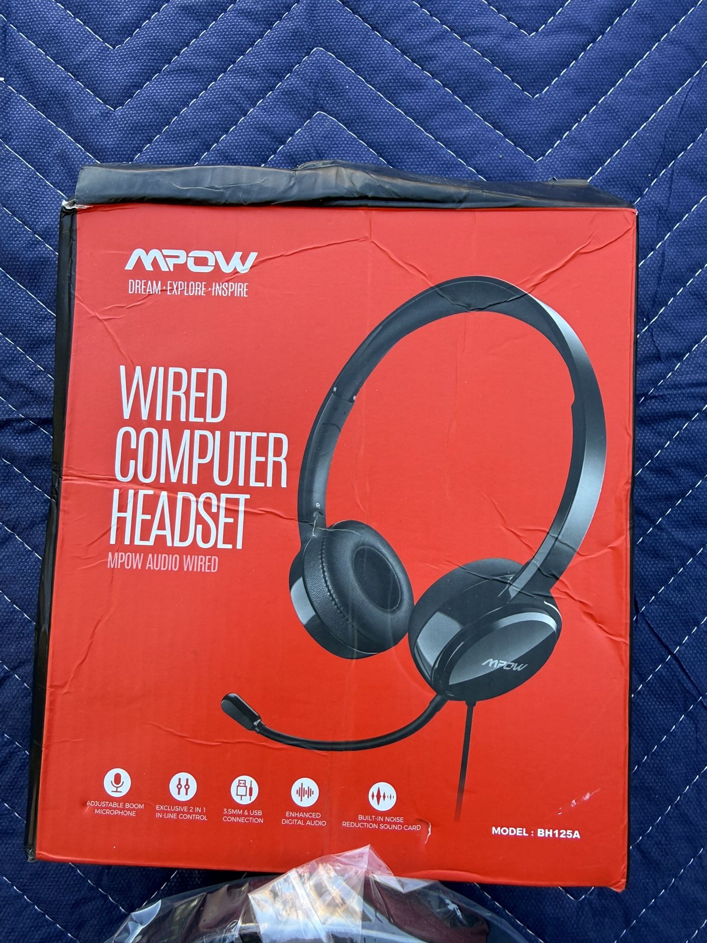 Computer headset Headphones 3.5 mm / USB