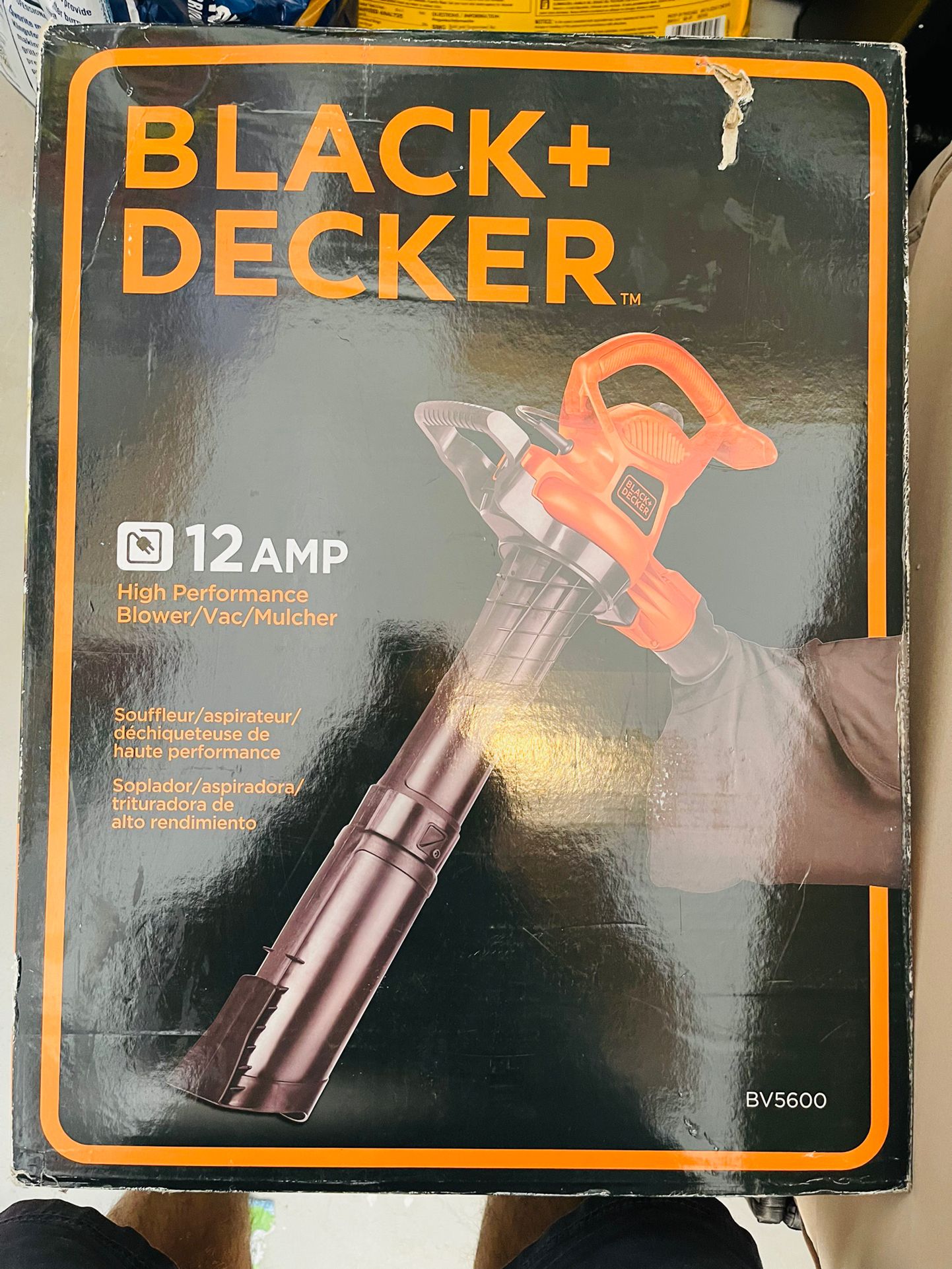 Black And Decker 12 Amp High Performance Blower Vac Mulcher  NIB