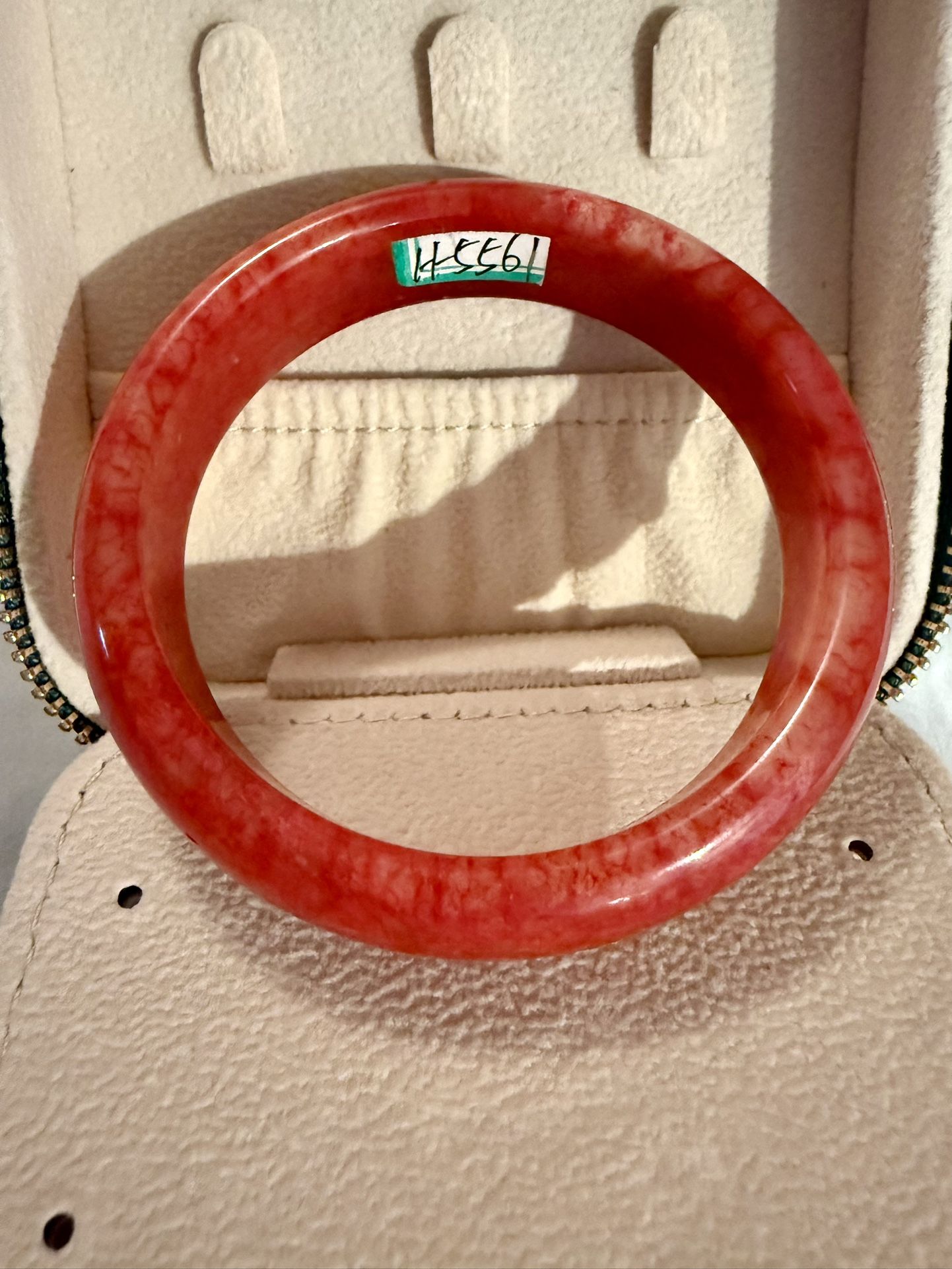 Red Jade Bangle Bracelet