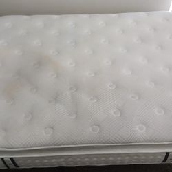 King size bed/mattress with rails