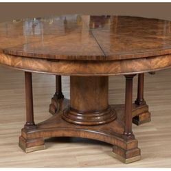 Theodore Alexander Mahogany Jupe Table And 11 Chairs