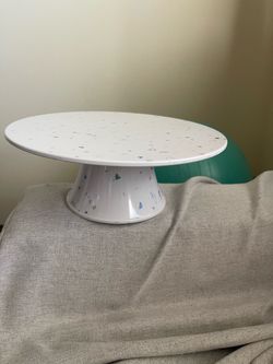 Terrazzo Cake Stand White Multicolor Speckle