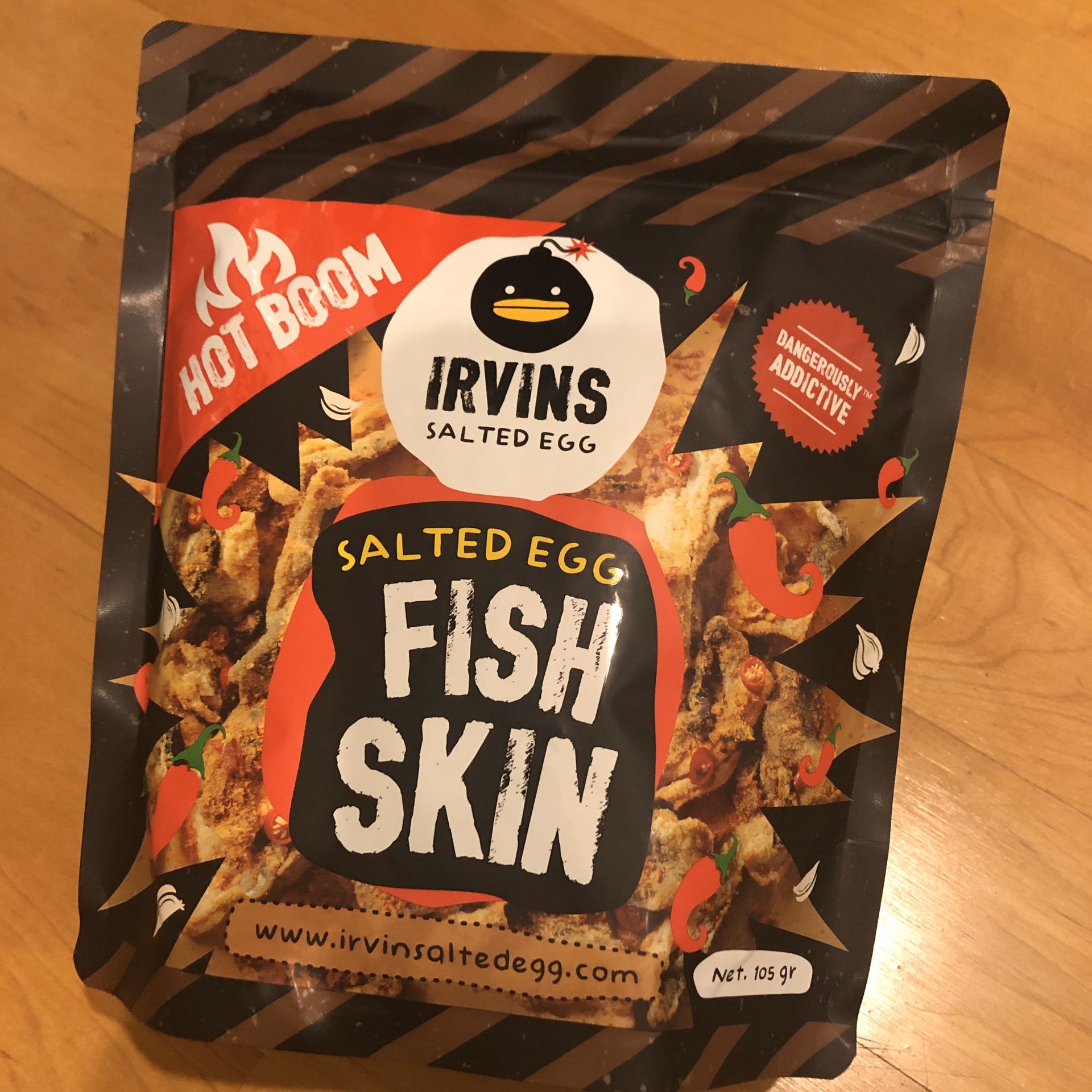 *Hot Boom!* Irvins Salted Egg Fish Skin (105g)