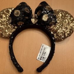 Disney Black & Gold Sequin ears