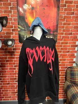 REVENGE XXXTENTACION Black & Red Hand Hoodie – XXL