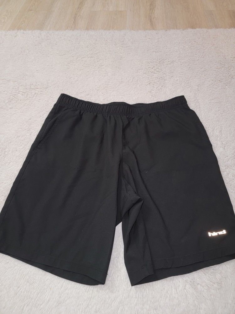 3 Pairs Black Athletic Shorts