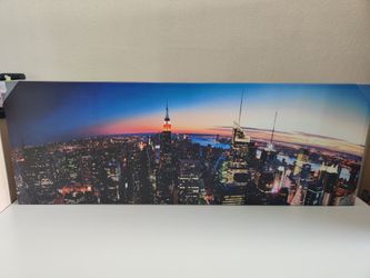 New York at Dawn 55" x 20"